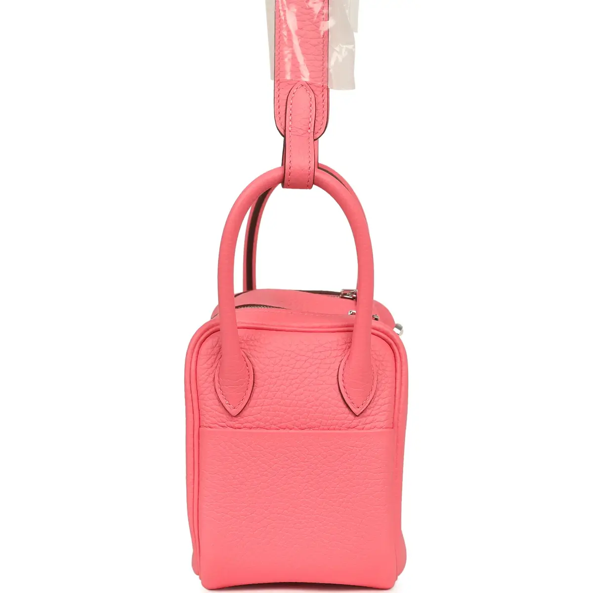 HERMÈS Hermes Mini Lindy II Rose Azalee Clemence Palladium Hardware | Thumbnail 3 HERMÈS Hermes Mini Lindy II Rose Azalee Clemence Palladium Hardware | Thumbnail 3