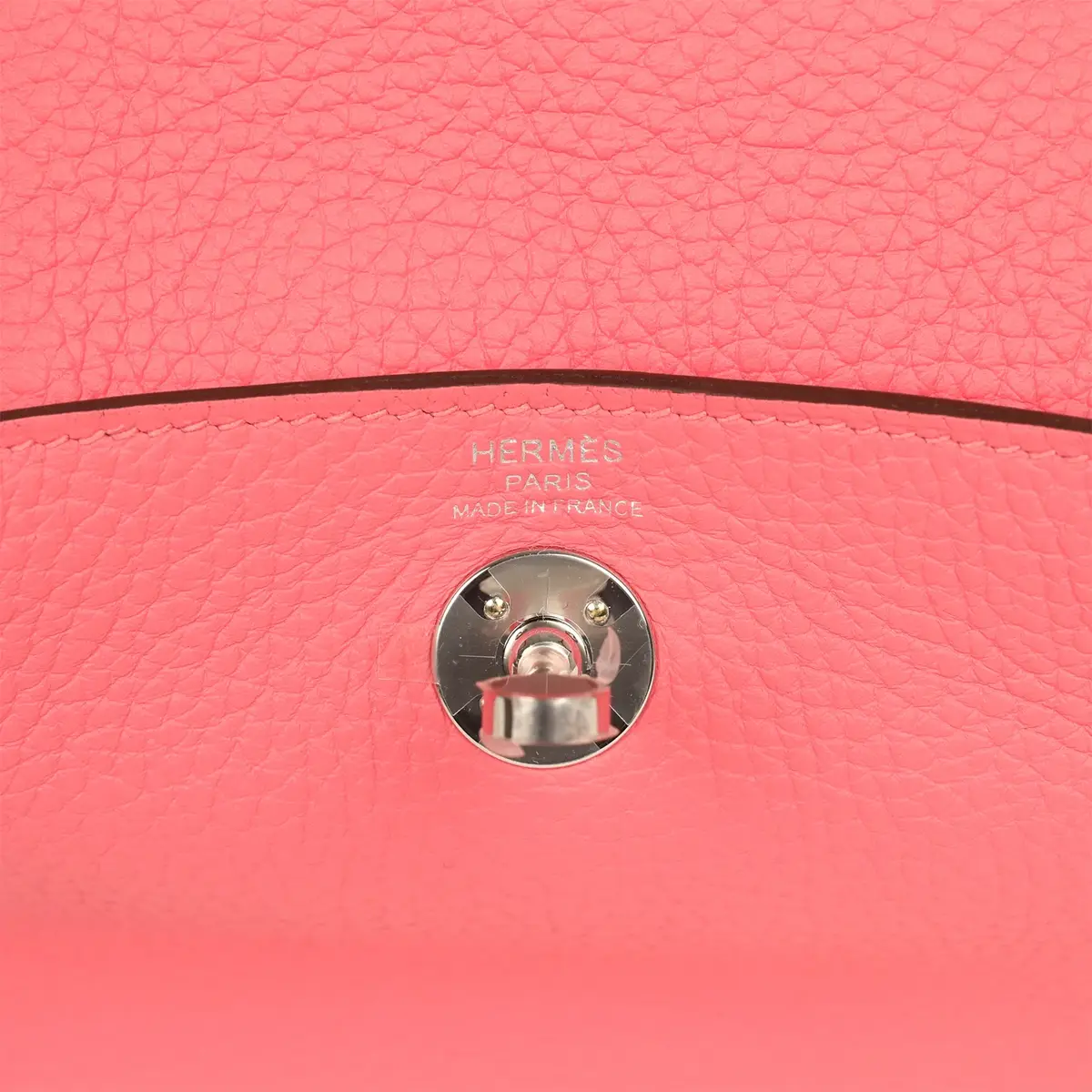 HERMÈS Hermes Mini Lindy II Rose Azalee Clemence Palladium Hardware | Thumbnail 8 HERMÈS Hermes Mini Lindy II Rose Azalee Clemence Palladium Hardware | Thumbnail 8