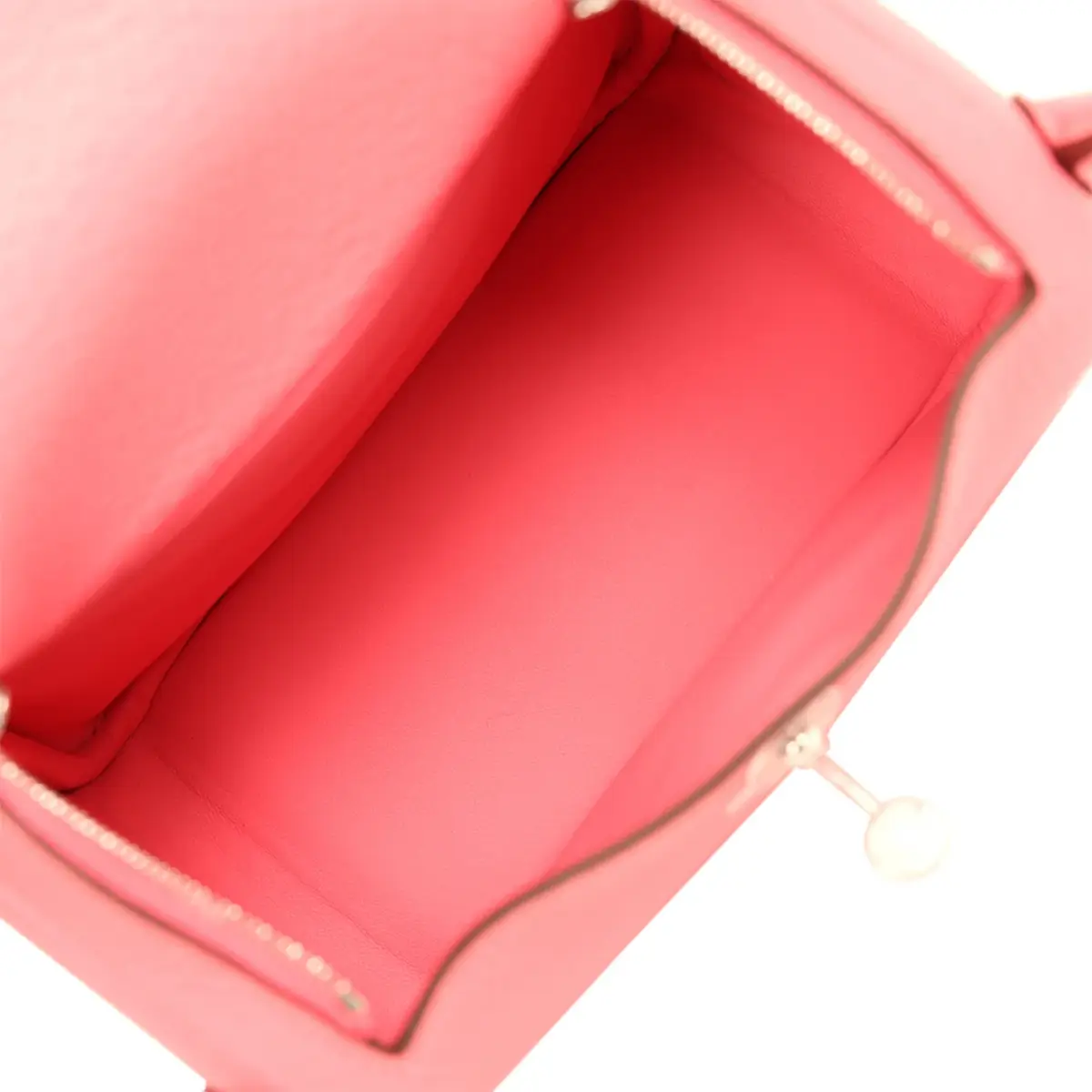 HERMÈS Hermes Mini Lindy II Rose Azalee Clemence Palladium Hardware | Thumbnail 9 HERMÈS Hermes Mini Lindy II Rose Azalee Clemence Palladium Hardware | Thumbnail 9