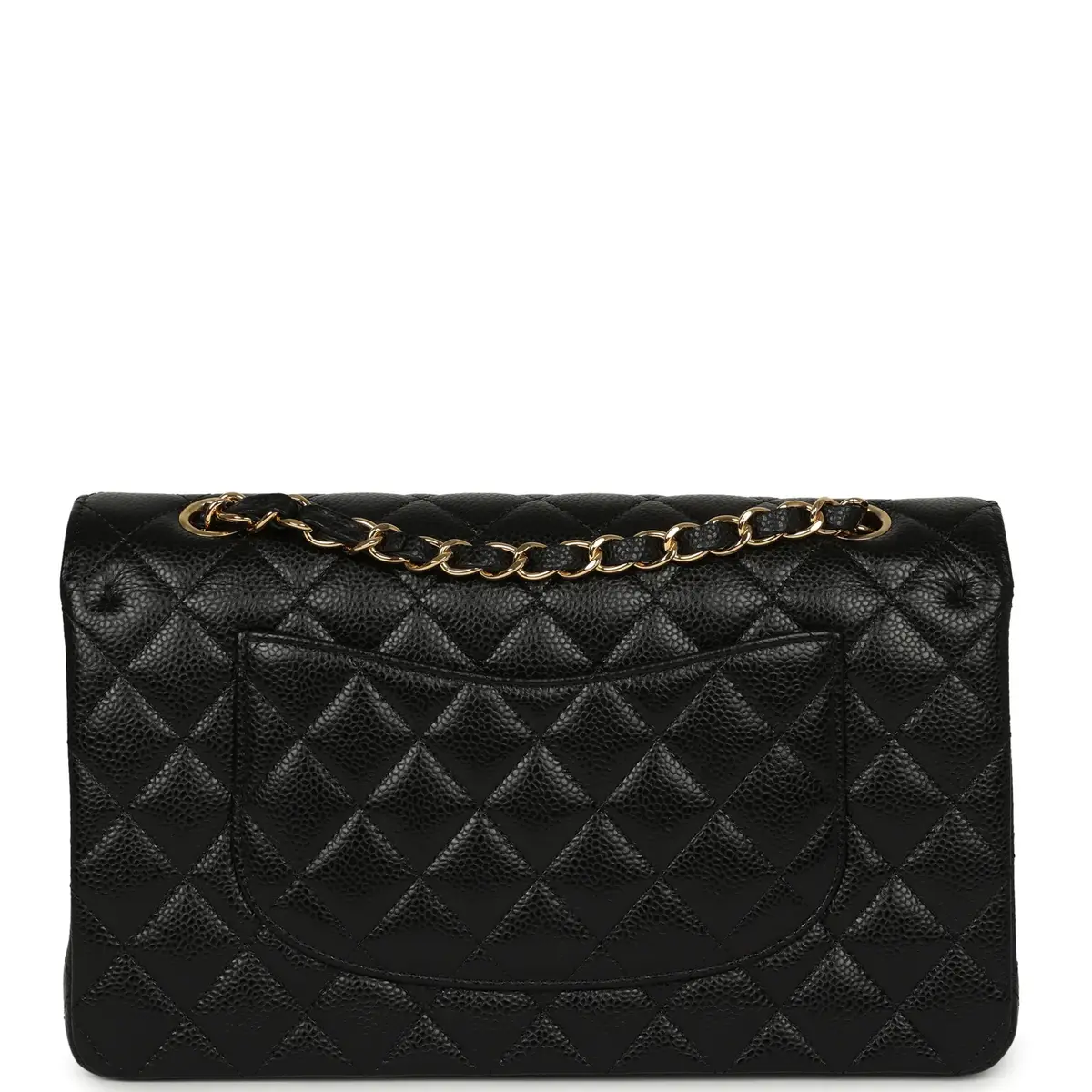 Chanel Pre-owned Chanel Medium Classic Double Flap Bag Black Caviar Gold Hardware | Thumbnail 4 Chanel Pre-owned Chanel Medium Classic Double Flap Bag Black Caviar Gold Hardware | Thumbnail 4