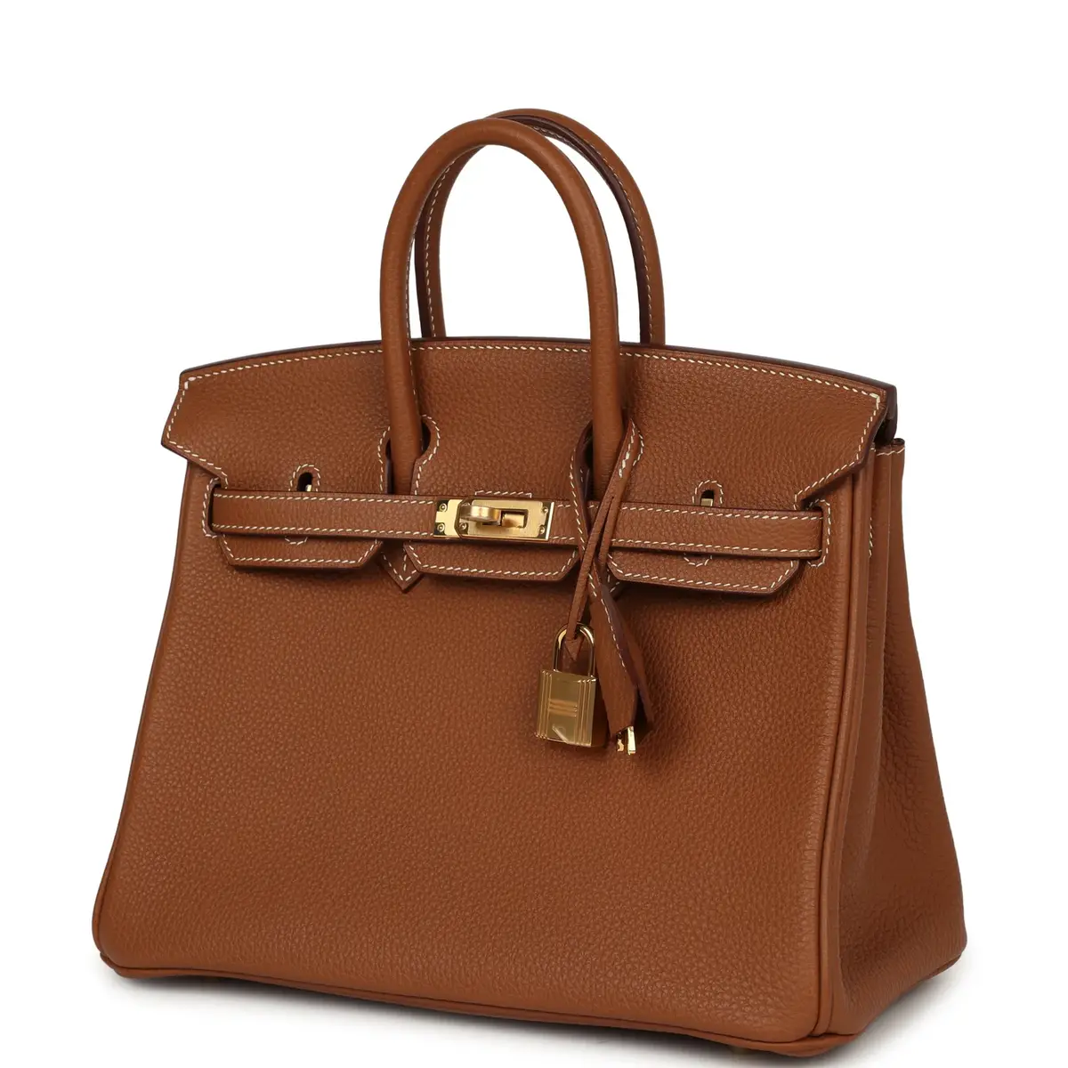 HERMÈS Pre-owned Hermes Birkin 25 Gold Togo Gold Hardware | Thumbnail 5 HERMÈS Pre-owned Hermes Birkin 25 Gold Togo Gold Hardware | Thumbnail 5
