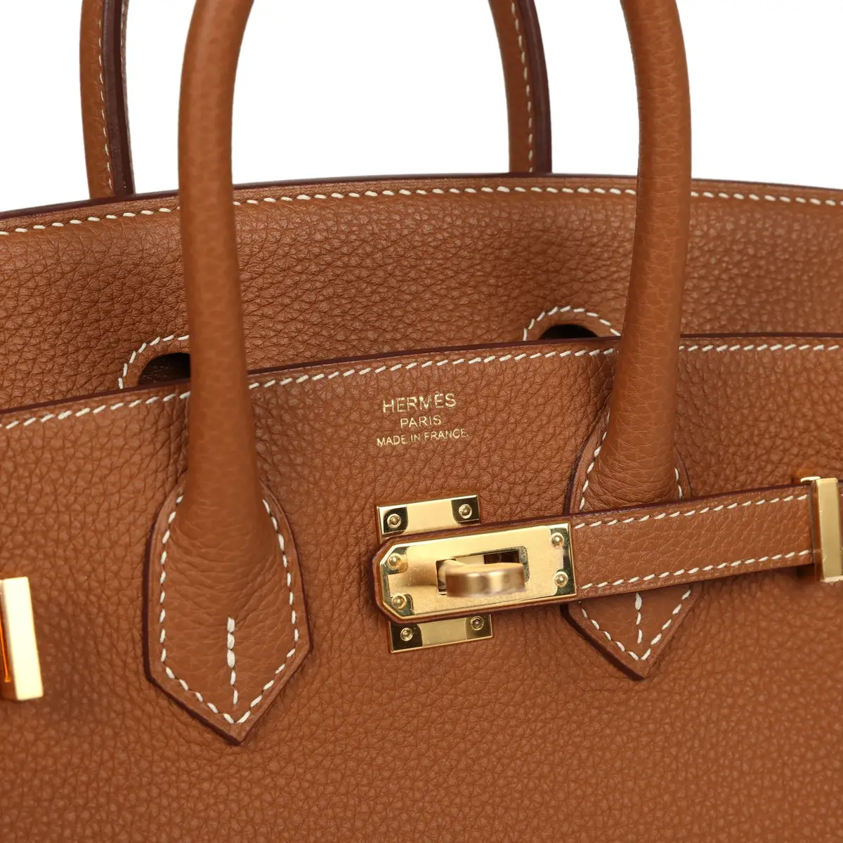 HERMÈS Pre-owned Hermes Birkin 25 Gold Togo Gold Hardware | Thumbnail 7 HERMÈS Pre-owned Hermes Birkin 25 Gold Togo Gold Hardware | Thumbnail 7