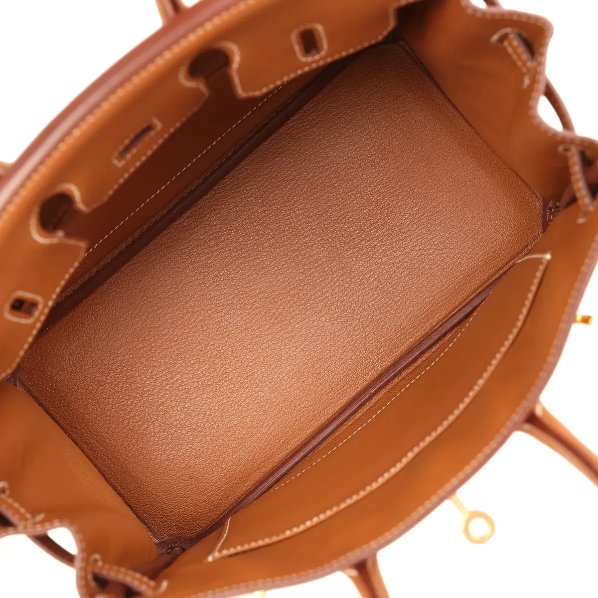 HERMÈS Pre-owned Hermes Birkin 25 Gold Togo Gold Hardware | Thumbnail 8 HERMÈS Pre-owned Hermes Birkin 25 Gold Togo Gold Hardware | Thumbnail 8