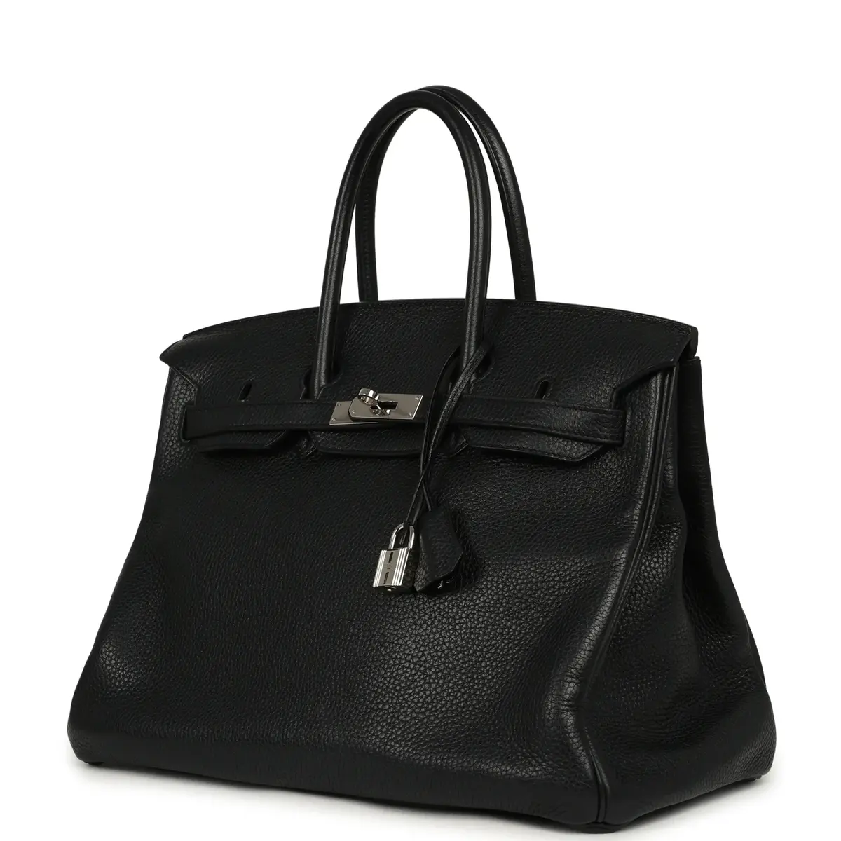 HERMÈS Pre-owned Hermes Birkin 35 Black Togo Palladium Hardware | Thumbnail 5 HERMÈS Pre-owned Hermes Birkin 35 Black Togo Palladium Hardware | Thumbnail 5