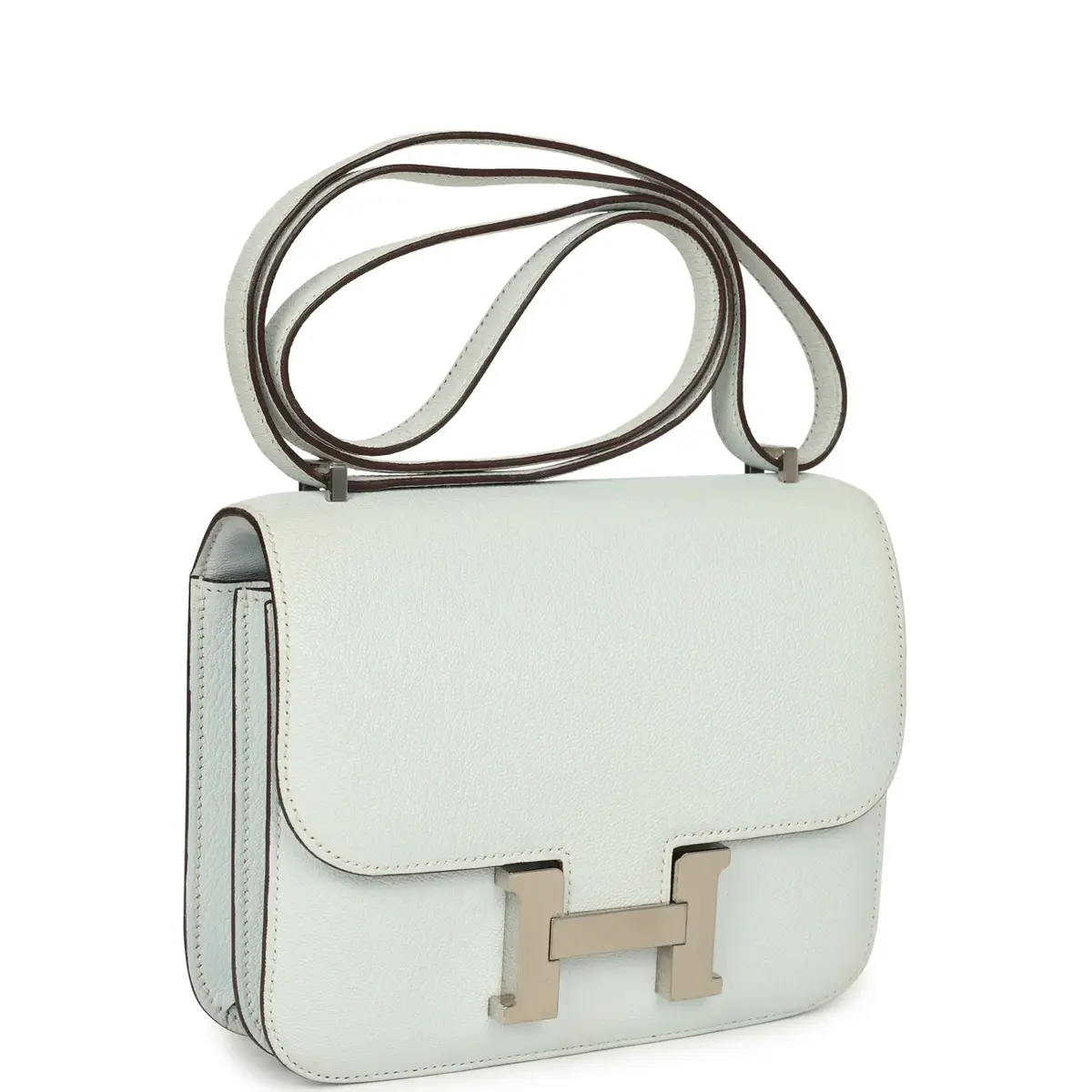 HERMÈS Pre-owned Hermes Constance 18 Bleu Brume Chevre Mysore Palladium Hardware | Thumbnail 2 HERMÈS Pre-owned Hermes Constance 18 Bleu Brume Chevre Mysore Palladium Hardware | Thumbnail 2