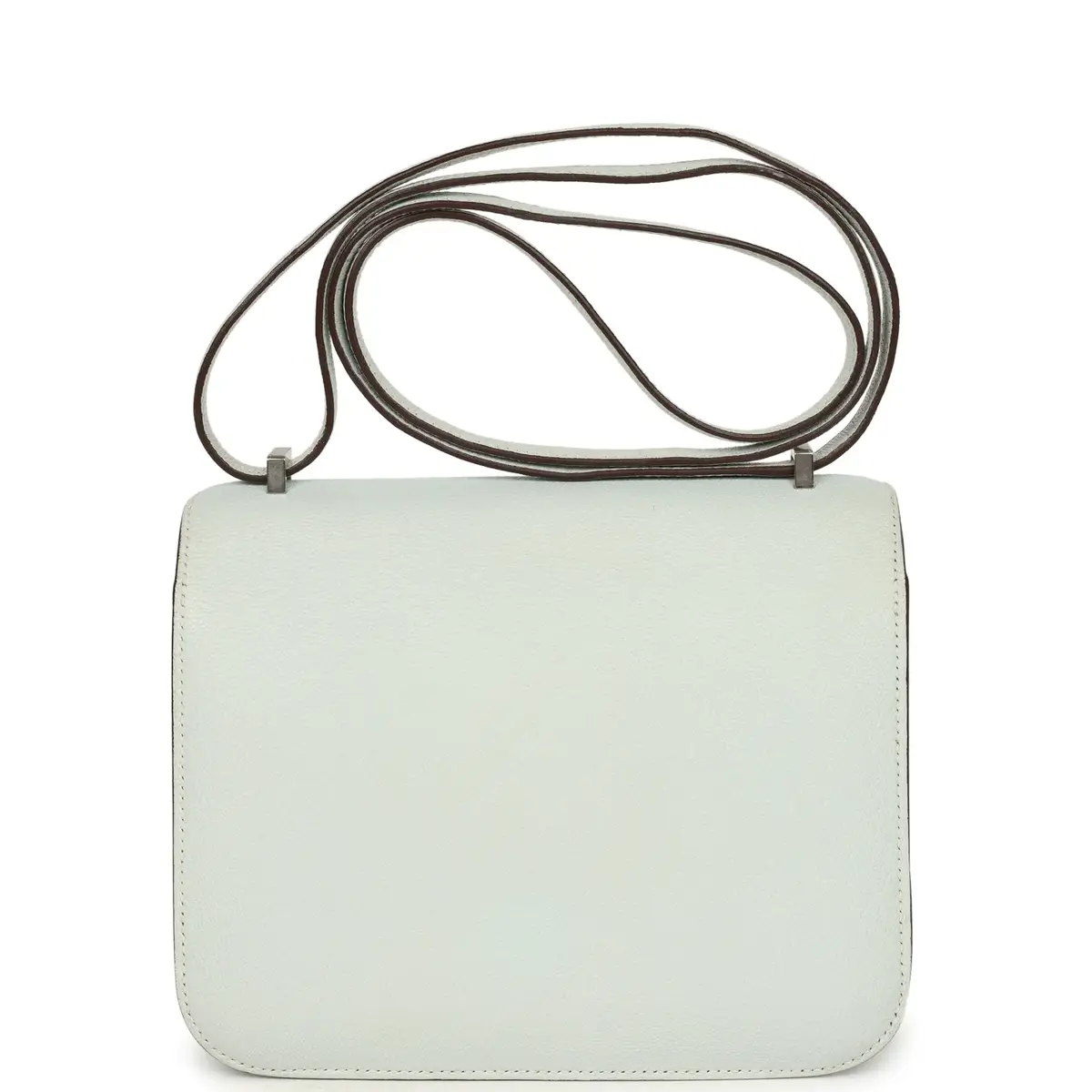 HERMÈS Pre-owned Hermes Constance 18 Bleu Brume Chevre Mysore Palladium Hardware | Thumbnail 4 HERMÈS Pre-owned Hermes Constance 18 Bleu Brume Chevre Mysore Palladium Hardware | Thumbnail 4
