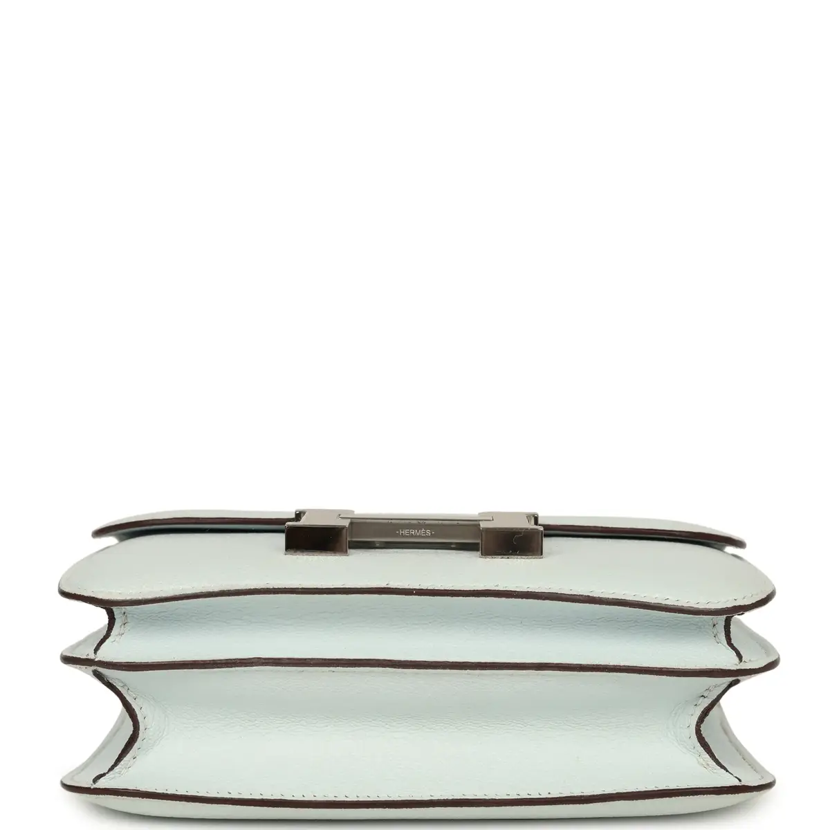 HERMÈS Pre-owned Hermes Constance 18 Bleu Brume Chevre Mysore Palladium Hardware | Thumbnail 6 HERMÈS Pre-owned Hermes Constance 18 Bleu Brume Chevre Mysore Palladium Hardware | Thumbnail 6