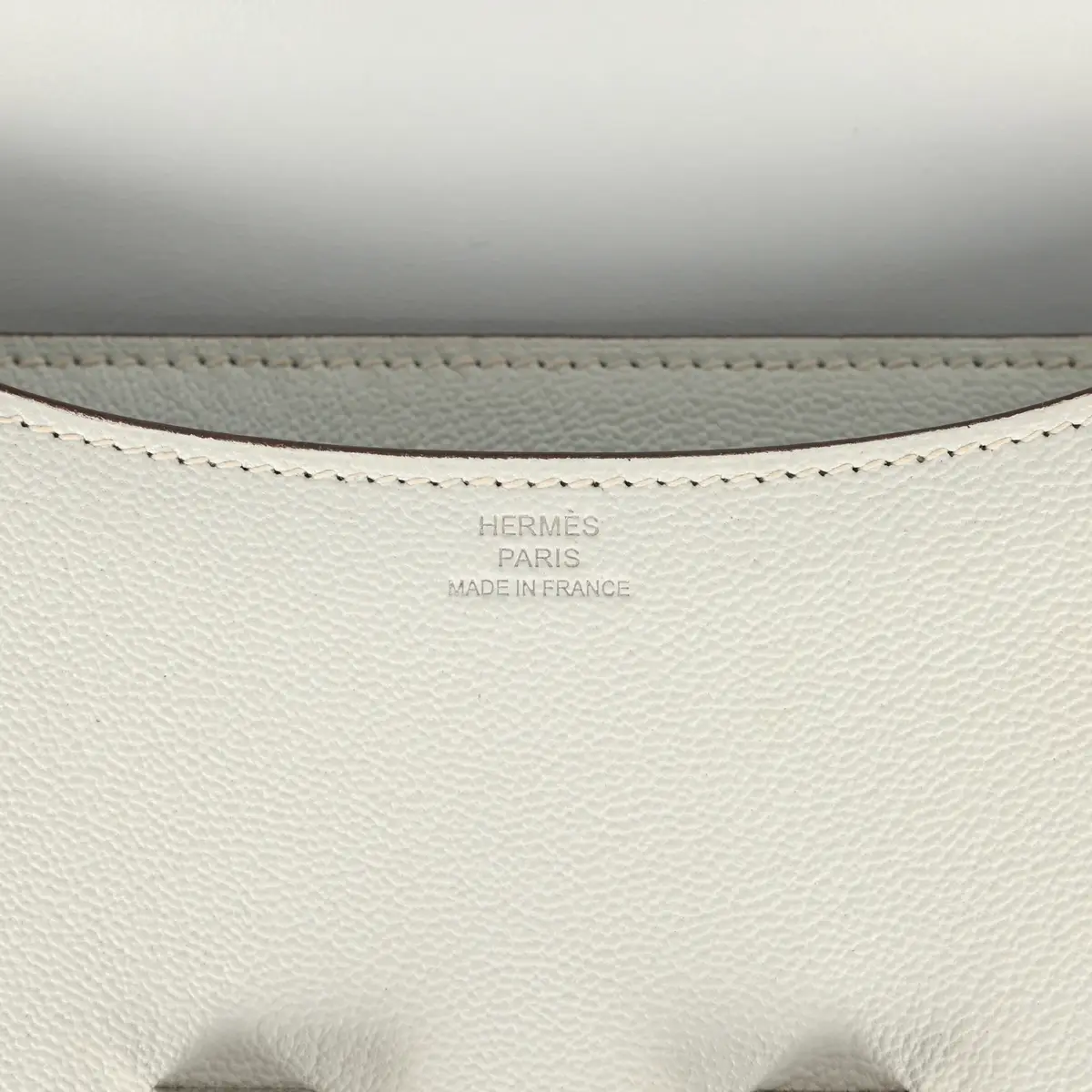 HERMÈS Pre-owned Hermes Constance 18 Bleu Brume Chevre Mysore Palladium Hardware | Thumbnail 9 HERMÈS Pre-owned Hermes Constance 18 Bleu Brume Chevre Mysore Palladium Hardware | Thumbnail 9