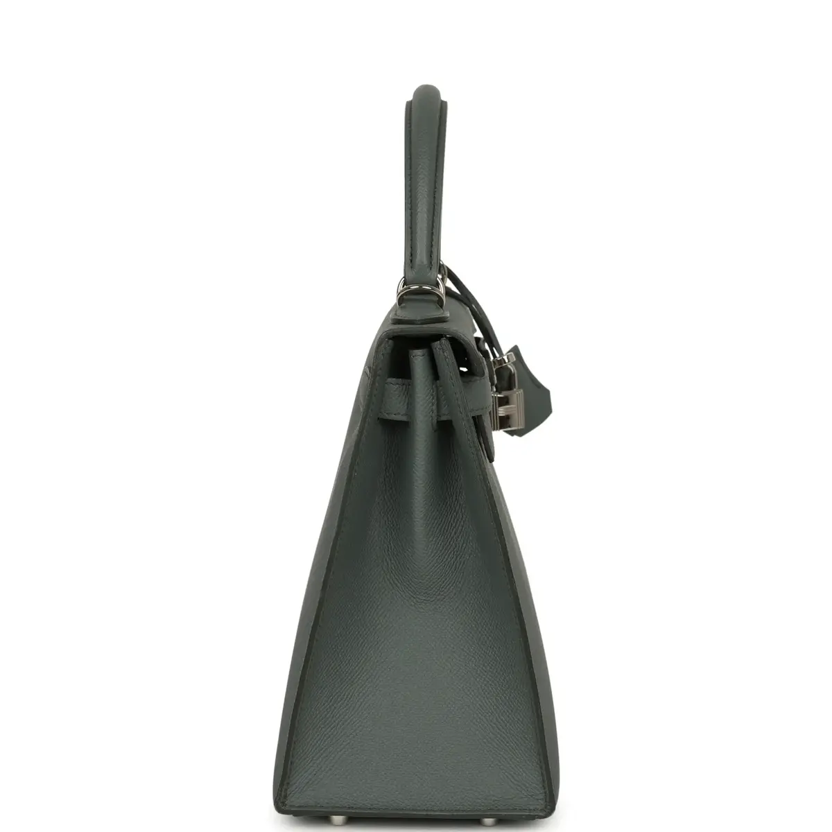 HERMÈS Pre-owned Hermes Kelly Sellier 28 Vert Amande Epsom Palladium Hardware | Thumbnail 3 HERMÈS Pre-owned Hermes Kelly Sellier 28 Vert Amande Epsom Palladium Hardware | Thumbnail 3