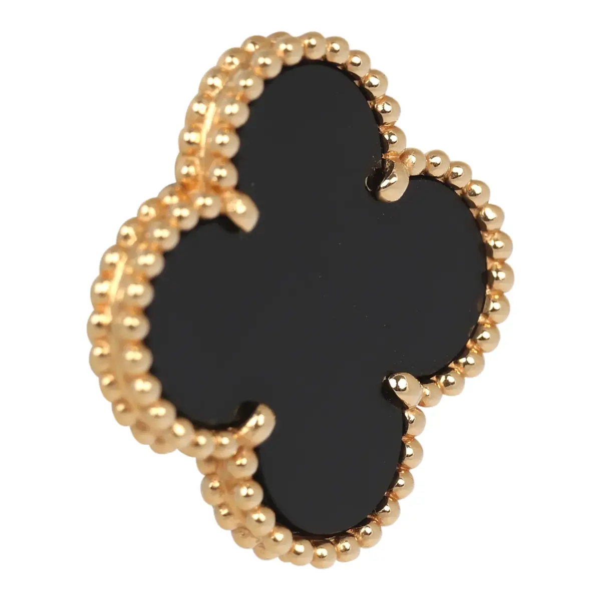 Van Cleef & Arpels Van Cleef & Arpels Magic Alhambra Onyx Earrings 18K Yellow Gold | Thumbnail 2 Van Cleef & Arpels Van Cleef & Arpels Magic Alhambra Onyx Earrings 18K Yellow Gold | Thumbnail 2