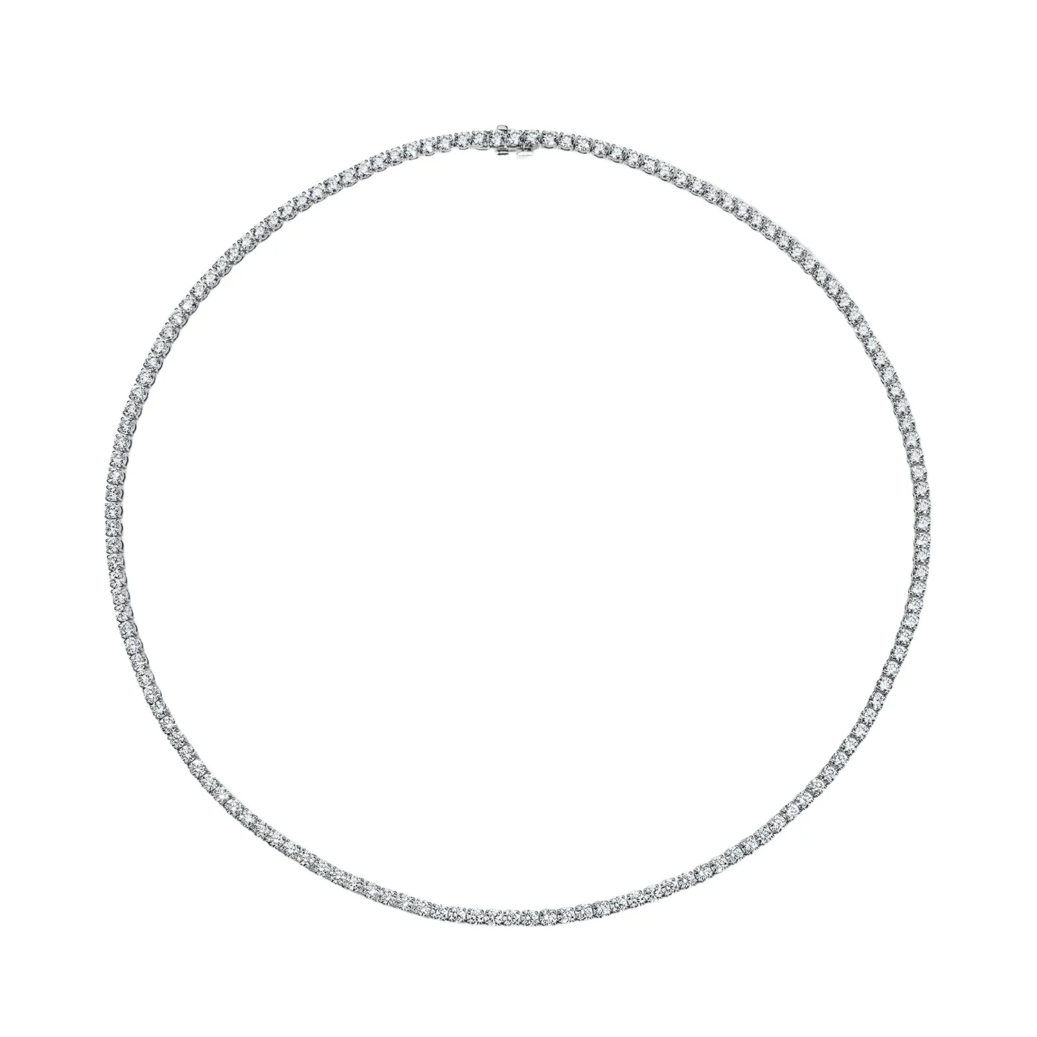 Stephanie Gottlieb Lab Grown Diamond Round Tennis Necklace