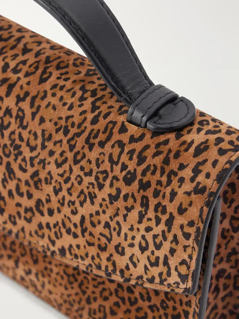 Hunting Season Leather-trimmed Leopard-print Suede Top-handle Bag | Thumbnail 5 Hunting Season Leather-trimmed Leopard-print Suede Top-handle Bag | Thumbnail 5