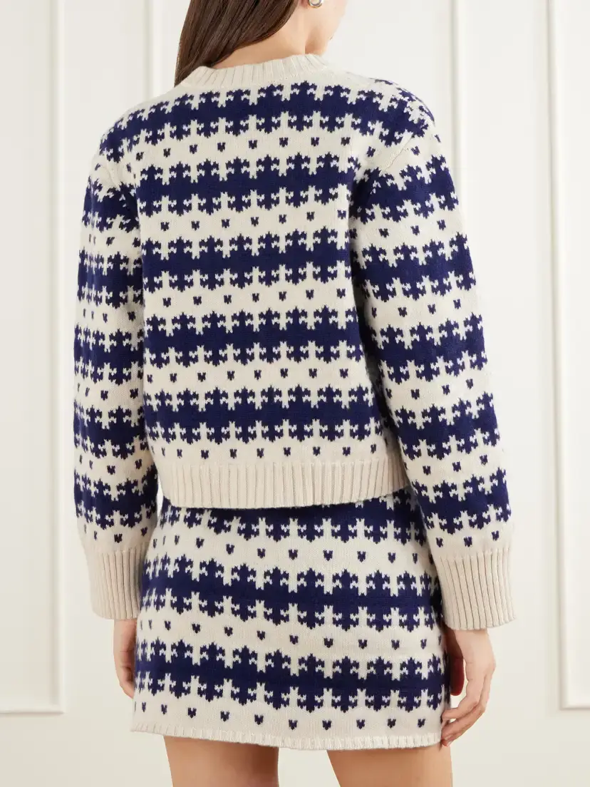 Calle Del Mar Royal Fair Isle Cashmere Cardigan | Thumbnail 4 Calle Del Mar Royal Fair Isle Cashmere Cardigan | Thumbnail 4