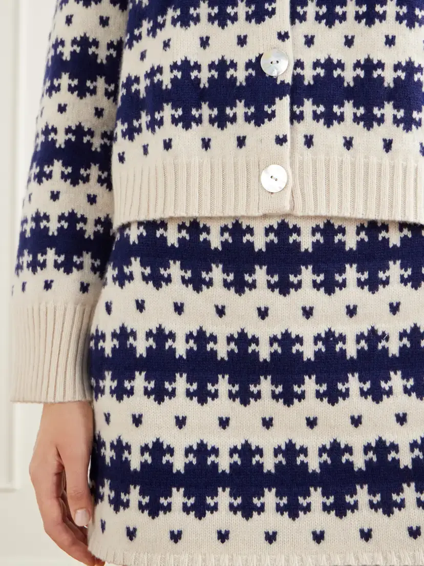 Calle Del Mar Royal Fair Isle Cashmere Cardigan | Thumbnail 5 Calle Del Mar Royal Fair Isle Cashmere Cardigan | Thumbnail 5