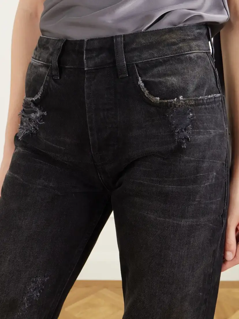 AARON ESH Washed Mid-rise Straight-leg Jeans | Thumbnail 5 AARON ESH Washed Mid-rise Straight-leg Jeans | Thumbnail 5