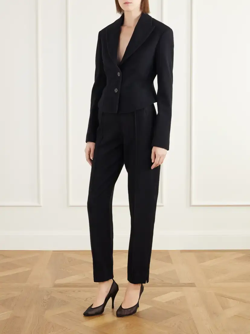 Alaïa Wool-felt Tapered Pants | Thumbnail 2 Alaïa Wool-felt Tapered Pants | Thumbnail 2