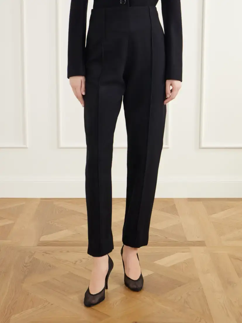 Alaïa Wool-felt Tapered Pants | Thumbnail 3 Alaïa Wool-felt Tapered Pants | Thumbnail 3