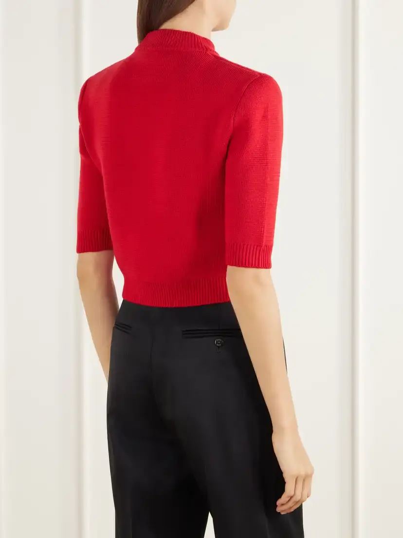 Willy Chavarria Chavela Cropped Wool Sweater | Thumbnail 4 Willy Chavarria Chavela Cropped Wool Sweater | Thumbnail 4