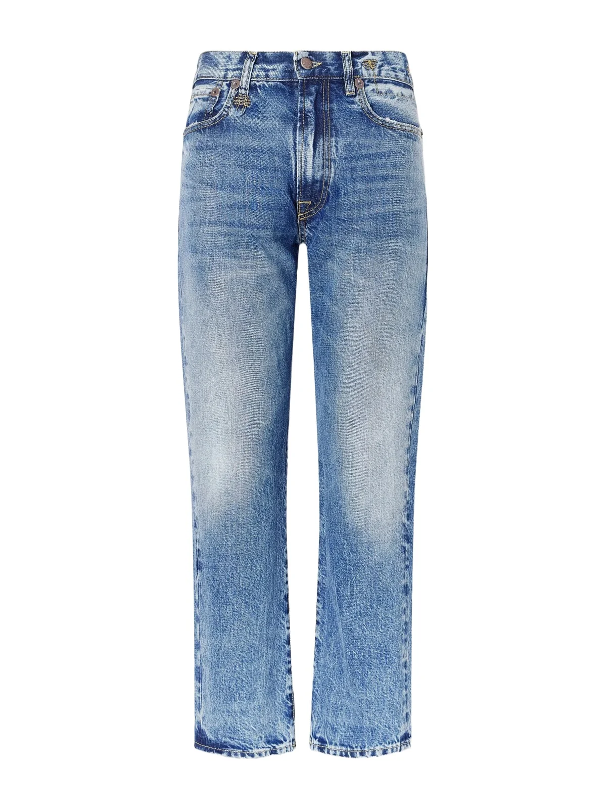 R13 Romeo Cropped Mid-rise Straight-leg Jeans