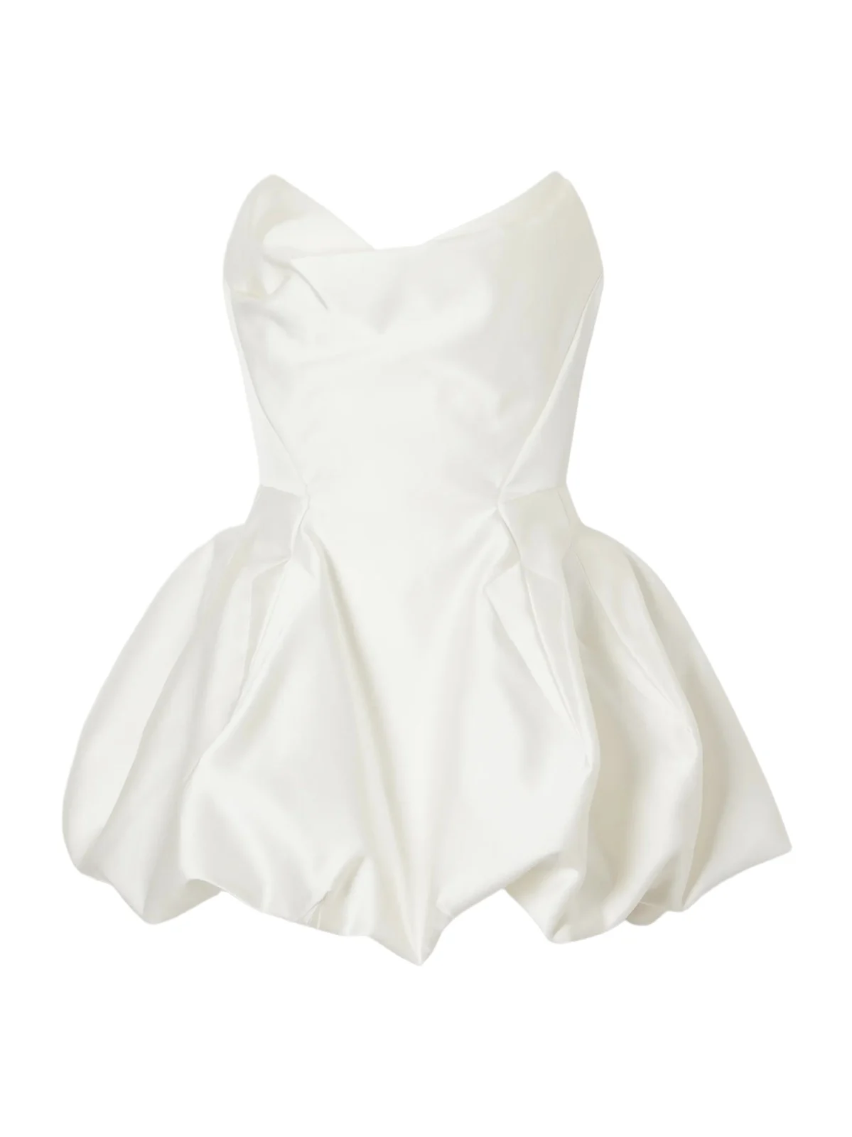 Vivienne Westwood Joy Strapless Draped Duchess-satin Corset Mini Dress