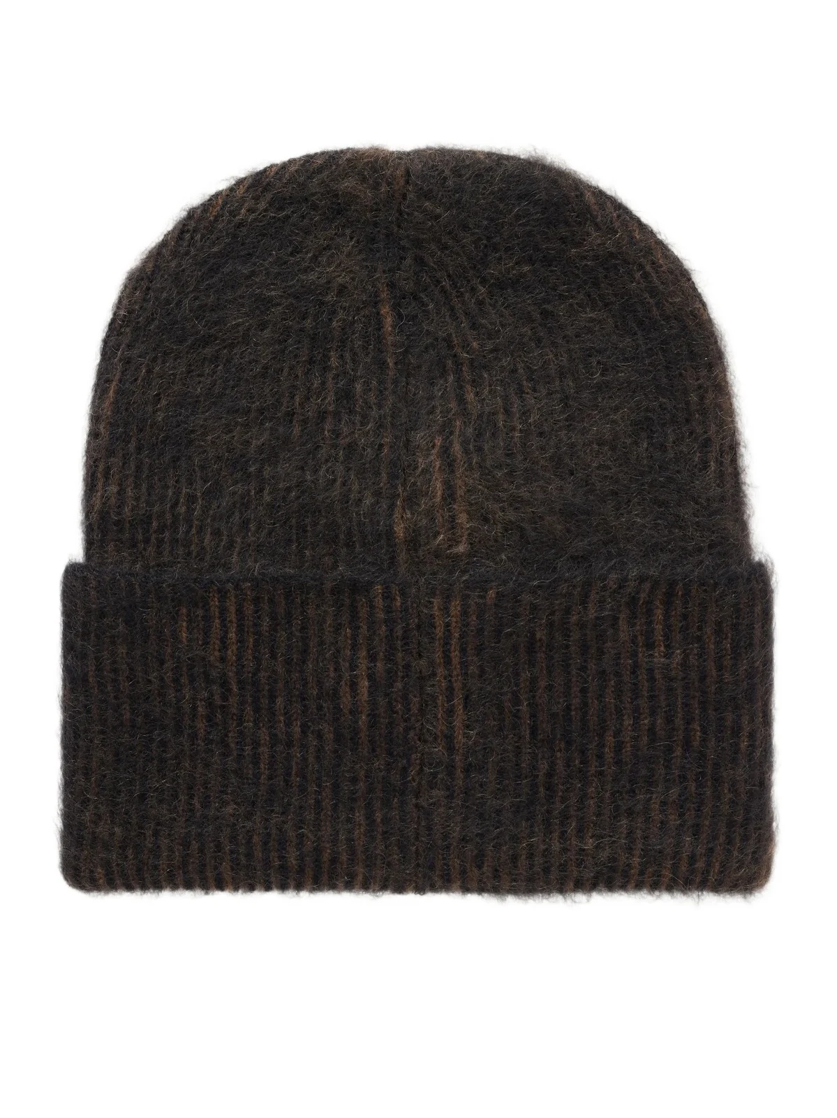 Brushed Ribbed Mohair-blend Beanie