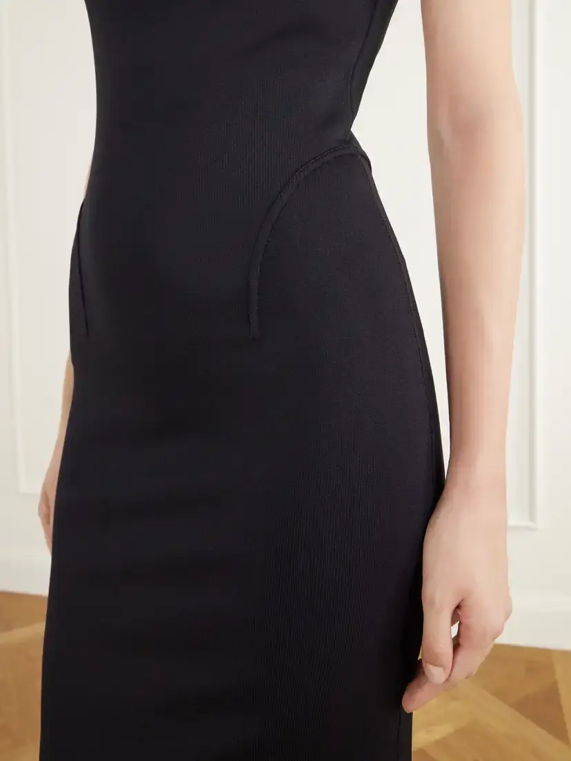 Alaïa Stretch-jersey Midi Dress | Thumbnail 4 Alaïa Stretch-jersey Midi Dress | Thumbnail 4