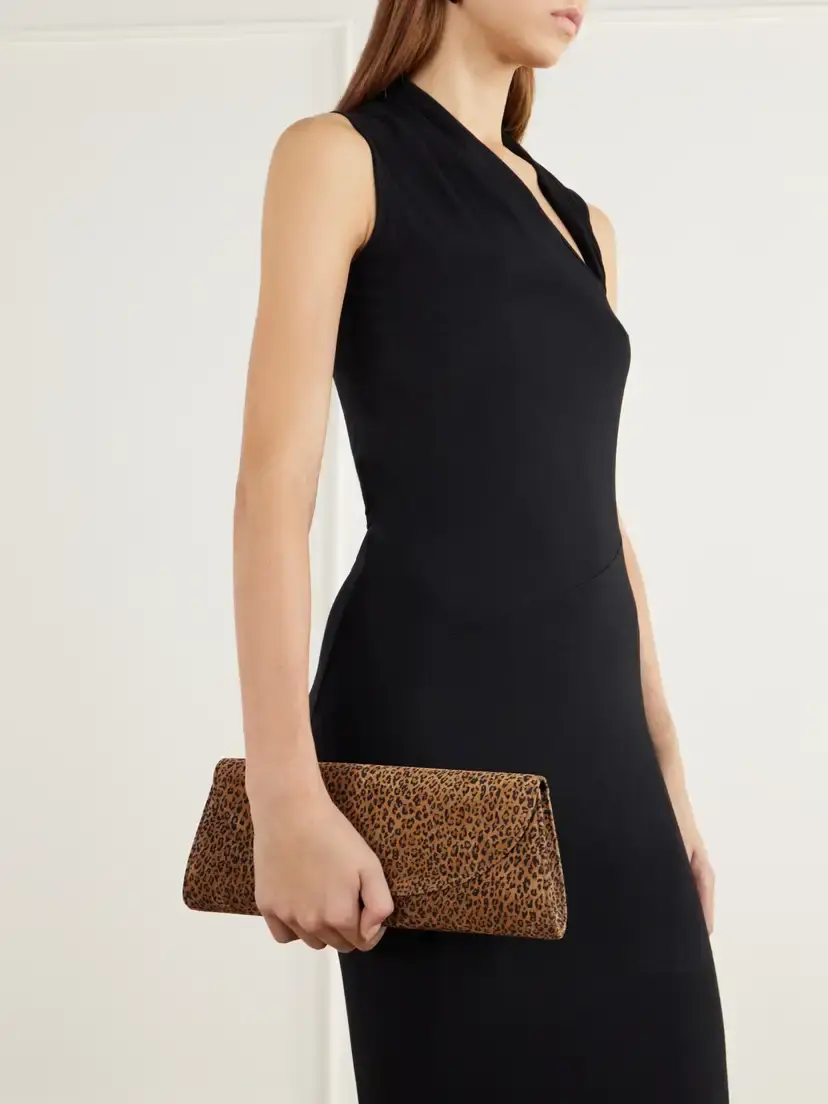 Hunting Season The Opera Leopard-print Suede Clutch | Thumbnail 2 Hunting Season The Opera Leopard-print Suede Clutch | Thumbnail 2
