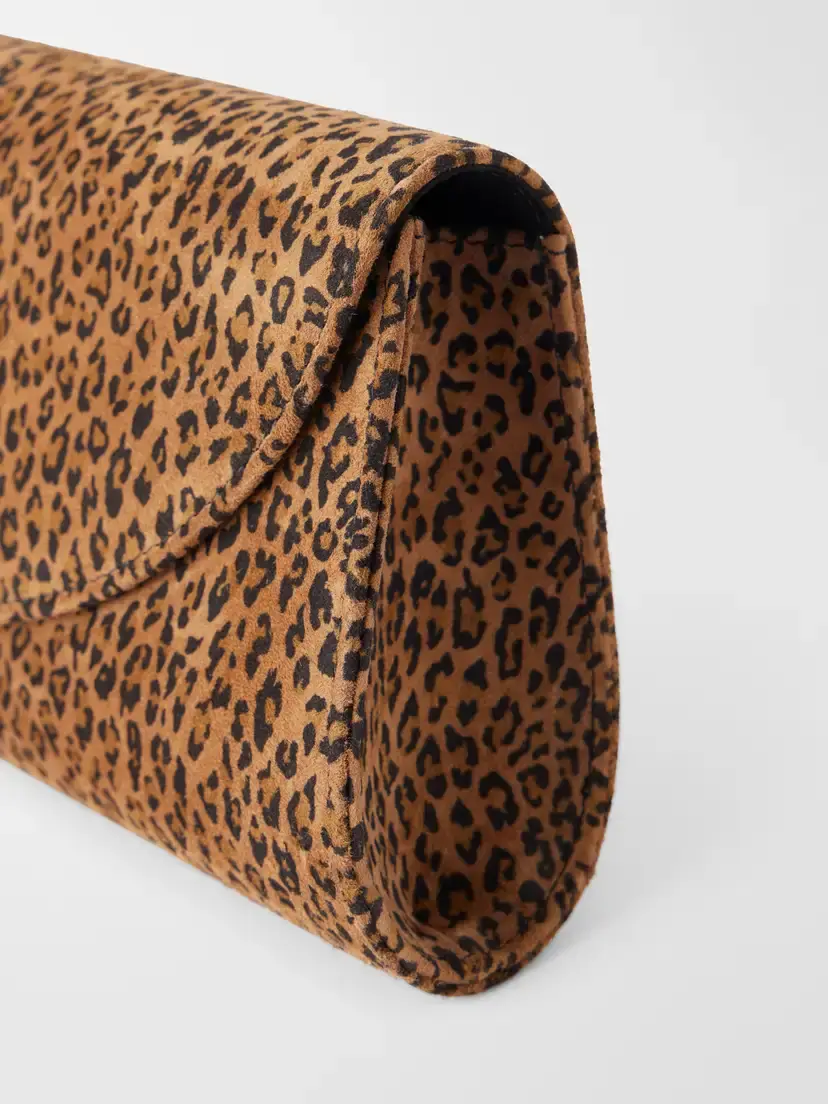 Hunting Season The Opera Leopard-print Suede Clutch | Thumbnail 5 Hunting Season The Opera Leopard-print Suede Clutch | Thumbnail 5