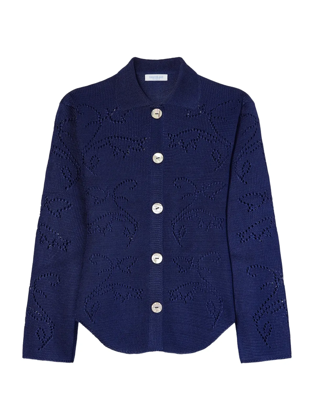 Squash Blossom Pointelle-knit Cardigan Squash Blossom Pointelle-knit Cardigan