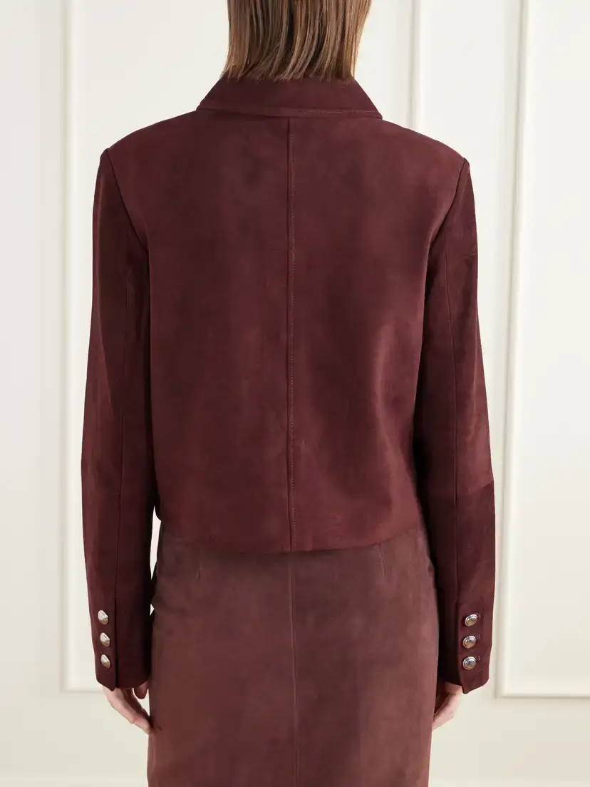 Altuzarra Astley Cropped Suede Jacket | Thumbnail 4 Altuzarra Astley Cropped Suede Jacket | Thumbnail 4