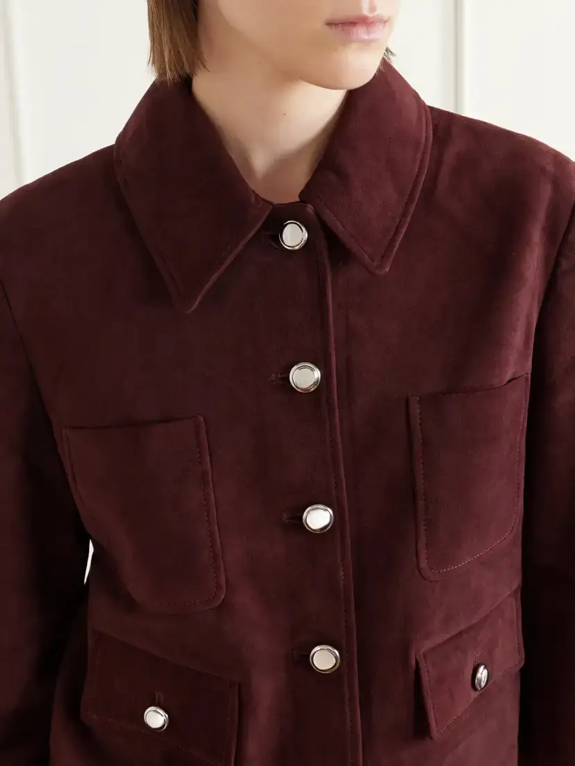 Altuzarra Astley Cropped Suede Jacket | Thumbnail 5 Altuzarra Astley Cropped Suede Jacket | Thumbnail 5