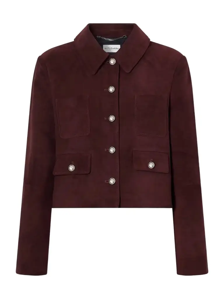 Astley Cropped Suede Jacket Astley Cropped Suede Jacket
