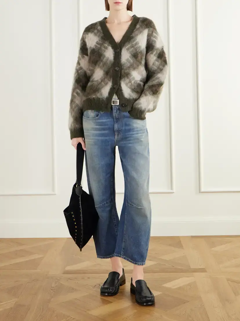 R13 Articulated Knee X-bf Sculpted Mid-rise Barrel-leg Jeans | Thumbnail 2 R13 Articulated Knee X-bf Sculpted Mid-rise Barrel-leg Jeans | Thumbnail 2