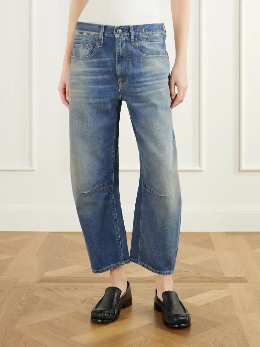R13 Articulated Knee X-bf Sculpted Mid-rise Barrel-leg Jeans | Thumbnail 3 R13 Articulated Knee X-bf Sculpted Mid-rise Barrel-leg Jeans | Thumbnail 3