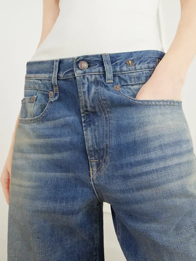 R13 Articulated Knee X-bf Sculpted Mid-rise Barrel-leg Jeans | Thumbnail 5 R13 Articulated Knee X-bf Sculpted Mid-rise Barrel-leg Jeans | Thumbnail 5