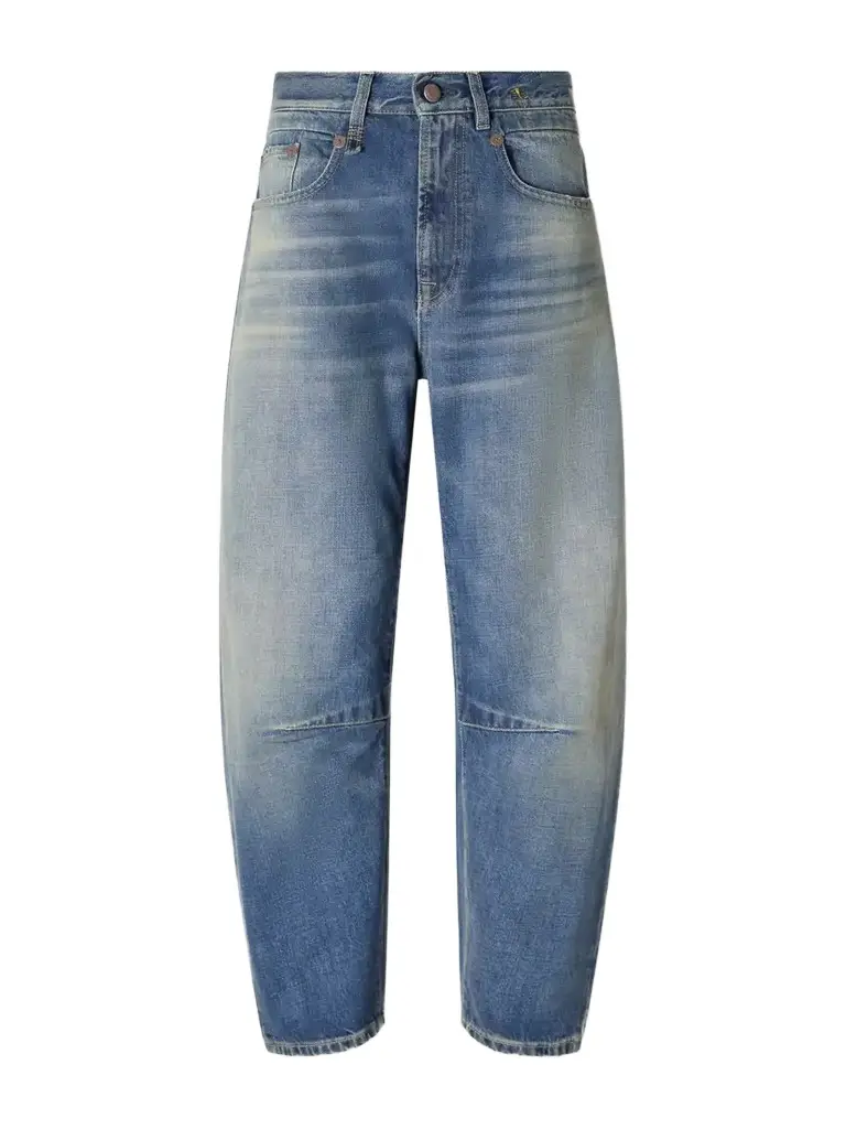 Articulated Knee X-bf Sculpted Mid-rise Barrel-leg Jeans Articulated Knee X-bf Sculpted Mid-rise Barrel-leg Jeans