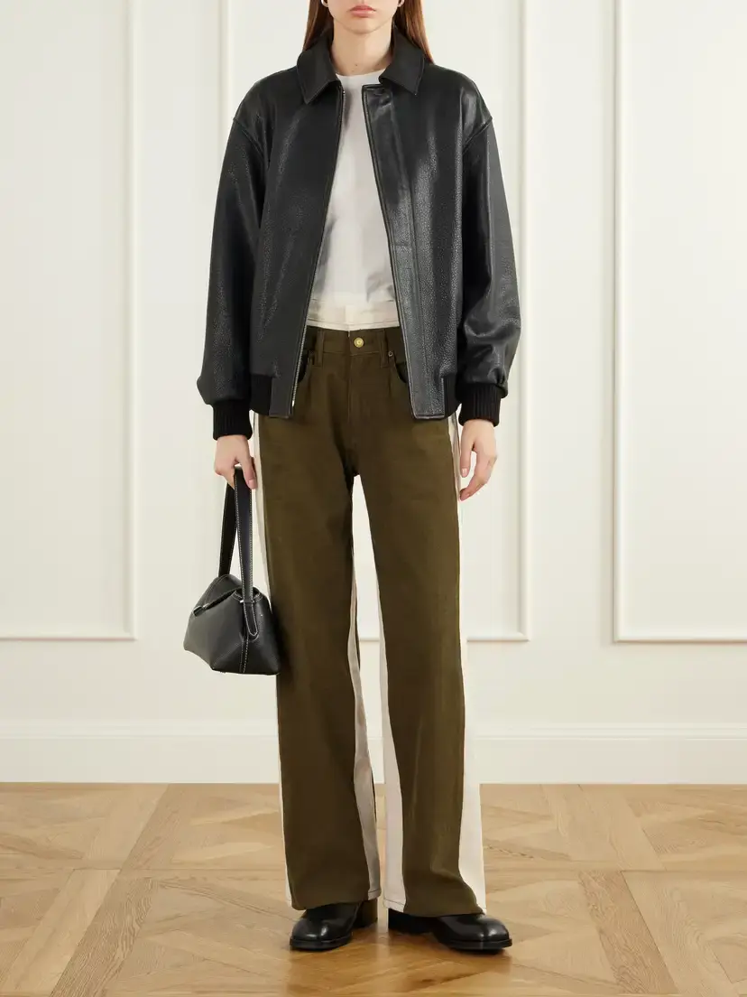 B SIDES Double Waistband Rework Cotton-corduroy High-rise Wide-leg Jeans | Thumbnail 2 B SIDES Double Waistband Rework Cotton-corduroy High-rise Wide-leg Jeans | Thumbnail 2