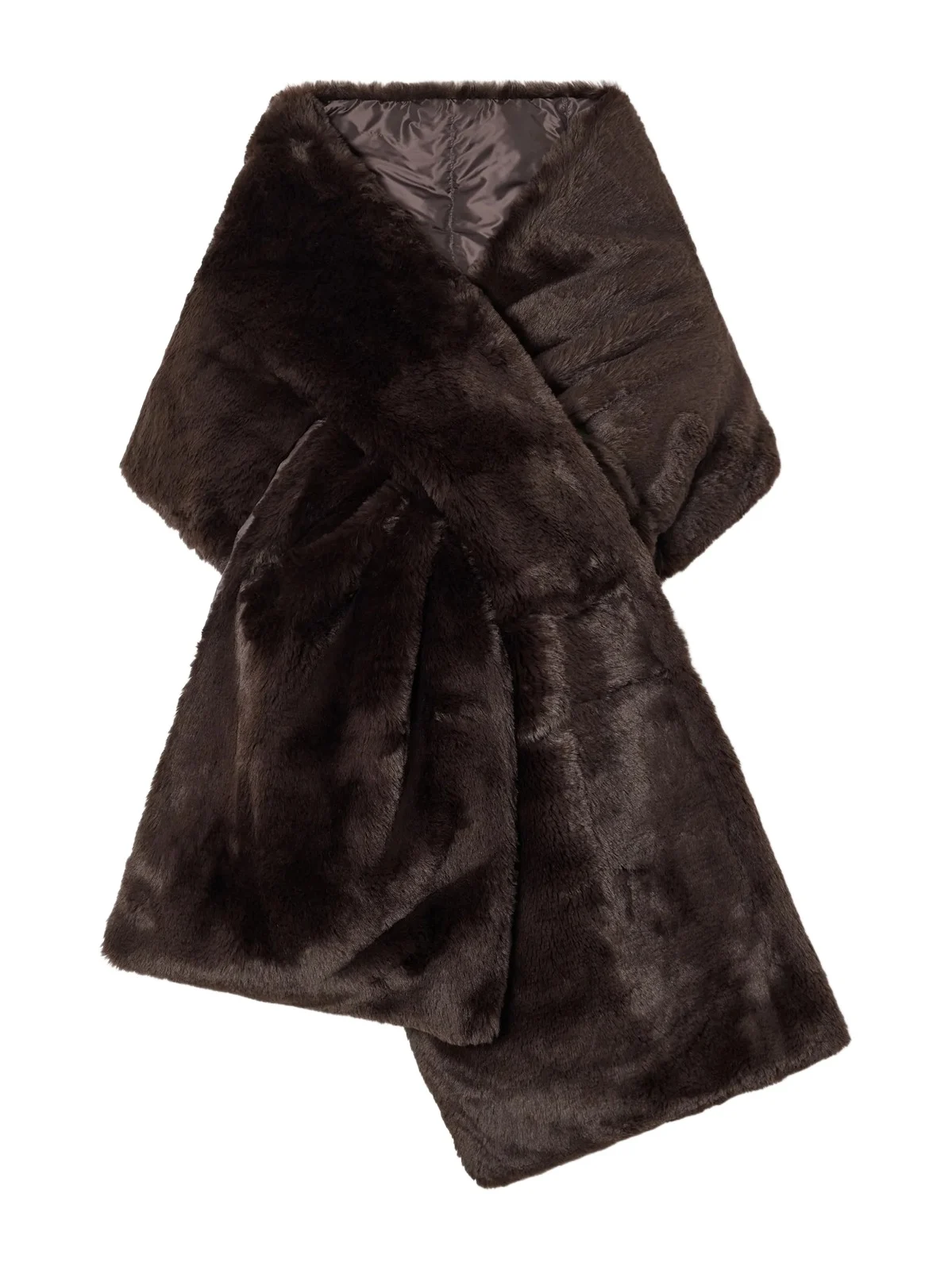 Piacere Quilted Shell-trimmed Plush Scarf