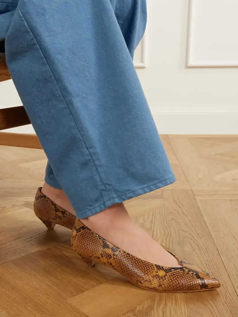 Jamie Haller The Trap 35 Snake-effect Leather Pumps | Thumbnail 2 Jamie Haller The Trap 35 Snake-effect Leather Pumps | Thumbnail 2