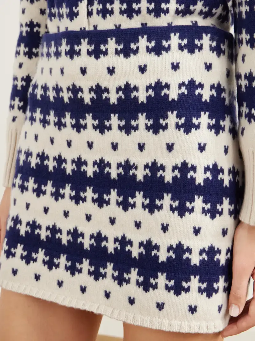Calle Del Mar Fair Isle Intarsia-knit Cashmere Mini Skirt | Thumbnail 5 Calle Del Mar Fair Isle Intarsia-knit Cashmere Mini Skirt | Thumbnail 5
