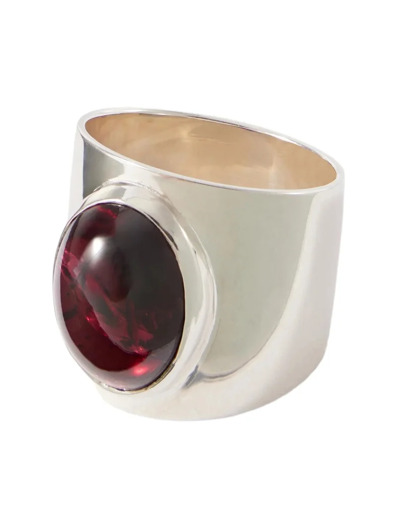 Loren Stewart Garbo Sterling Silver Garnet Ring