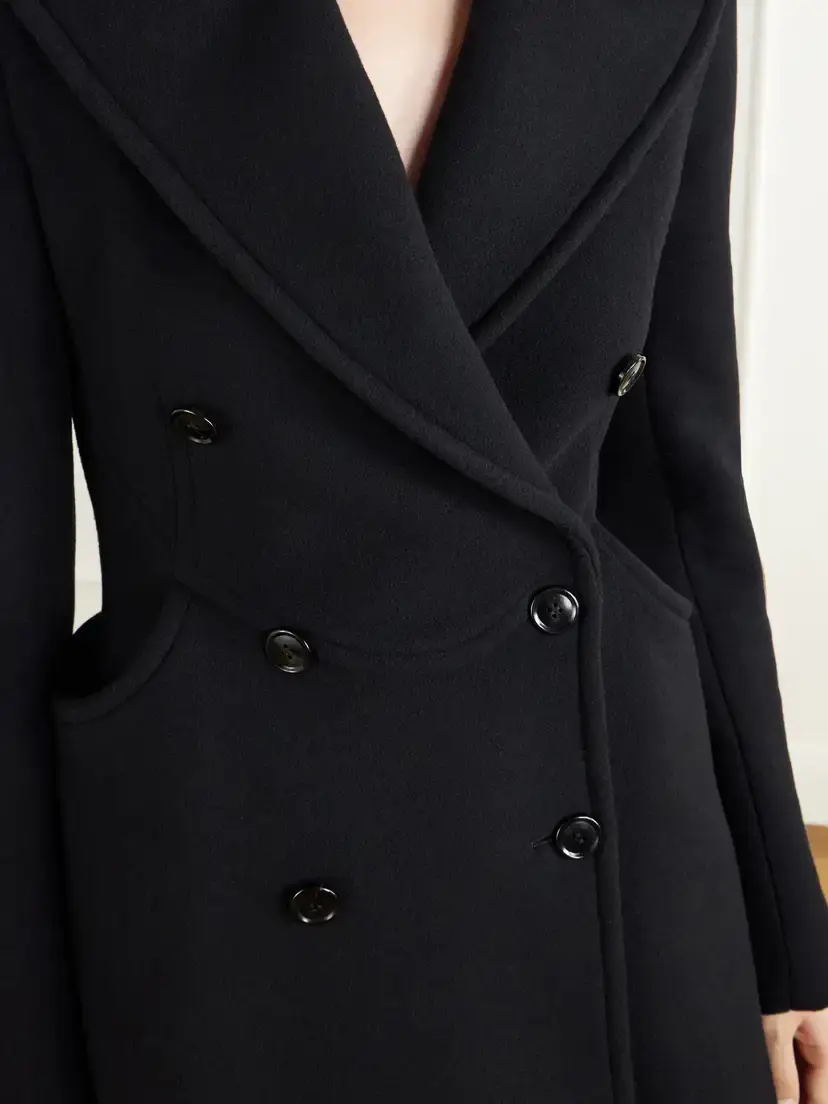 Alaïa Double-breasted Wool-woven Coat | Thumbnail 5 Alaïa Double-breasted Wool-woven Coat | Thumbnail 5