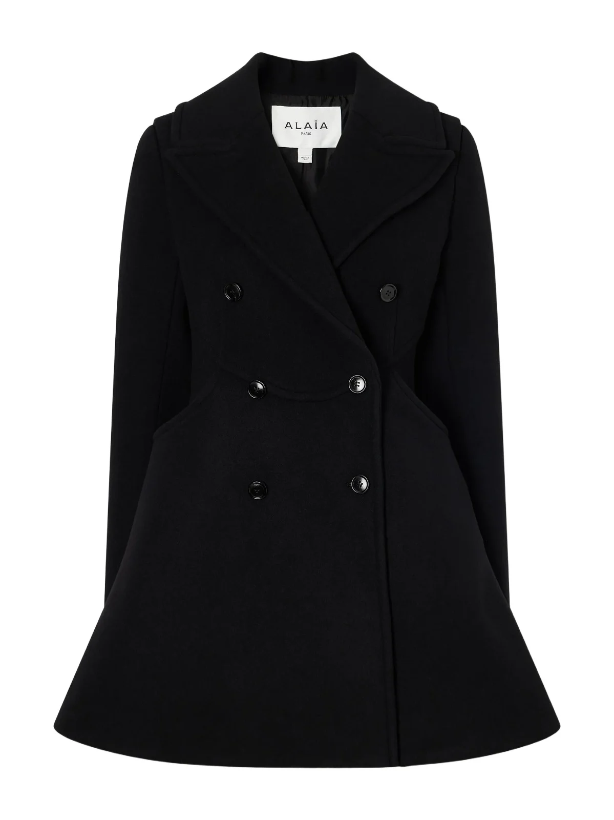Alaïa Double-breasted Wool-woven Coat