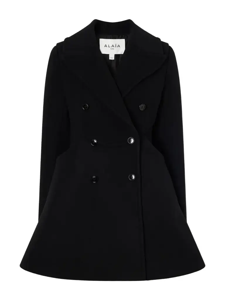 Double-breasted Wool-woven Coat Double-breasted Wool-woven Coat