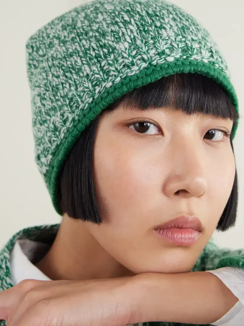 Calle Del Mar Marled Cashmere Beanie | Thumbnail 2