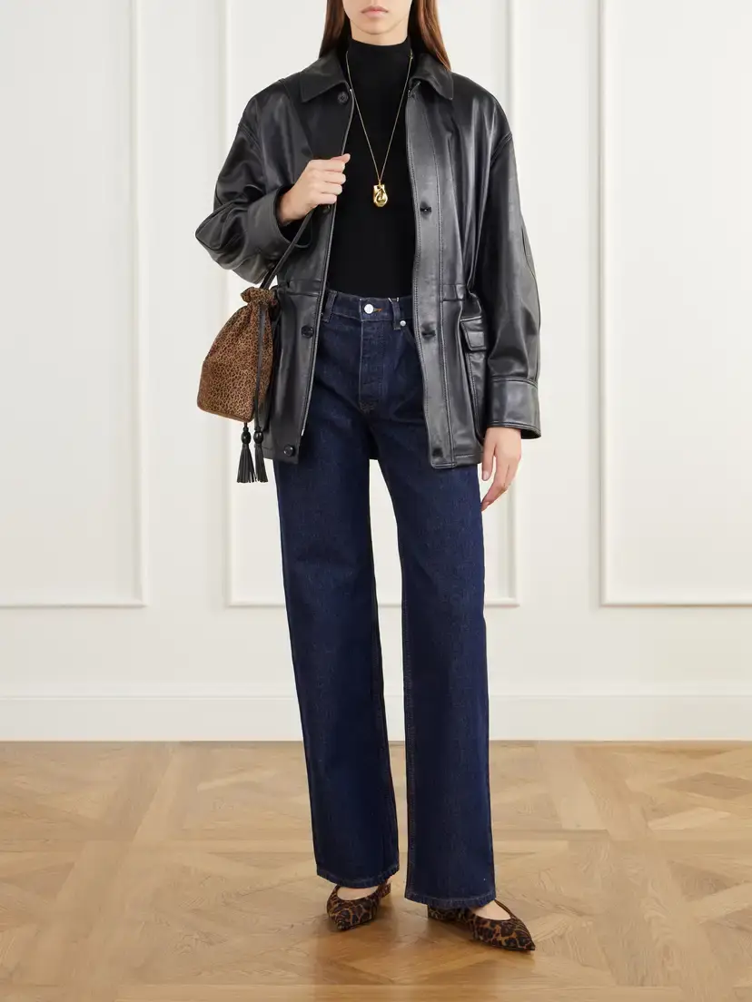 Hunting Season The Sac Tasseled Leopard-print Leather-trimmed Suede Bucket Bag | Thumbnail 3