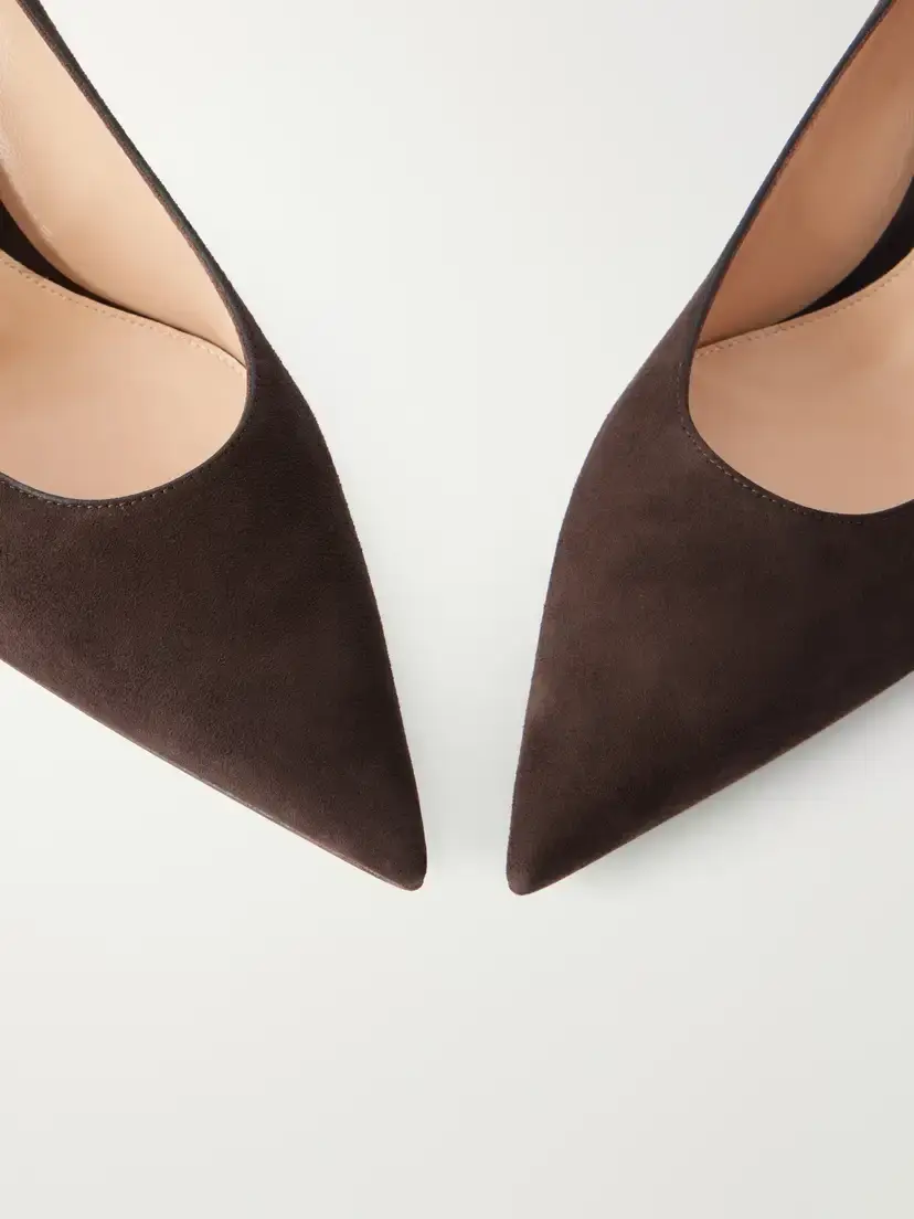 Gianvito Rossi New Piper 45 Suede Pumps | Thumbnail 4 Gianvito Rossi New Piper 45 Suede Pumps | Thumbnail 4