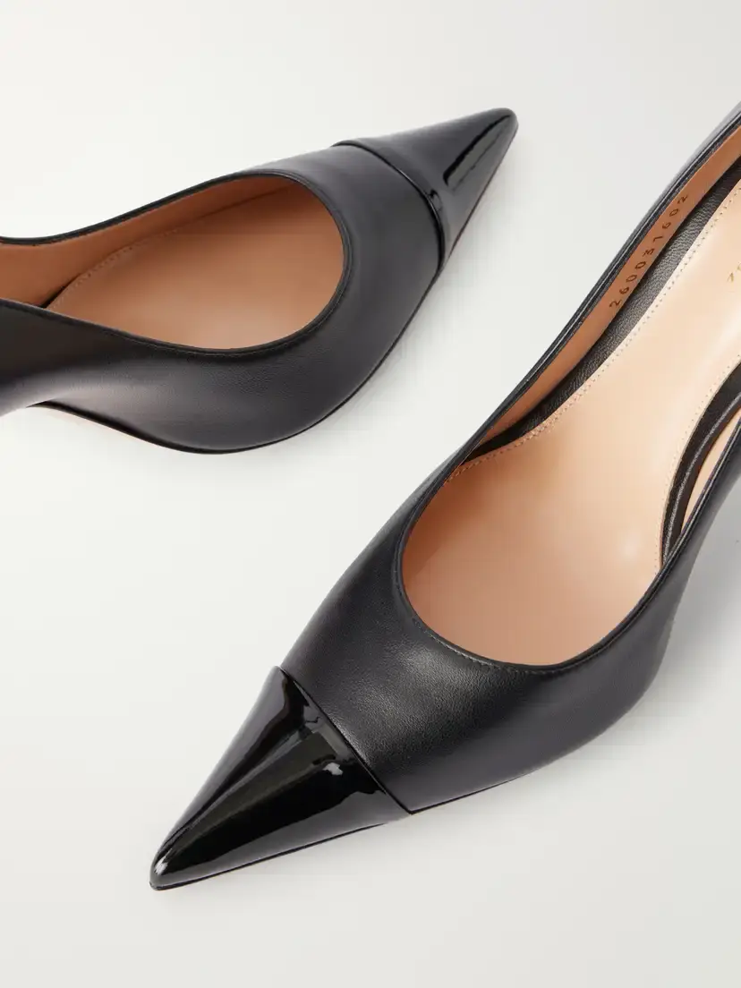 Gianvito Rossi 95 Patent-trimmed Leather Pumps | Thumbnail 5