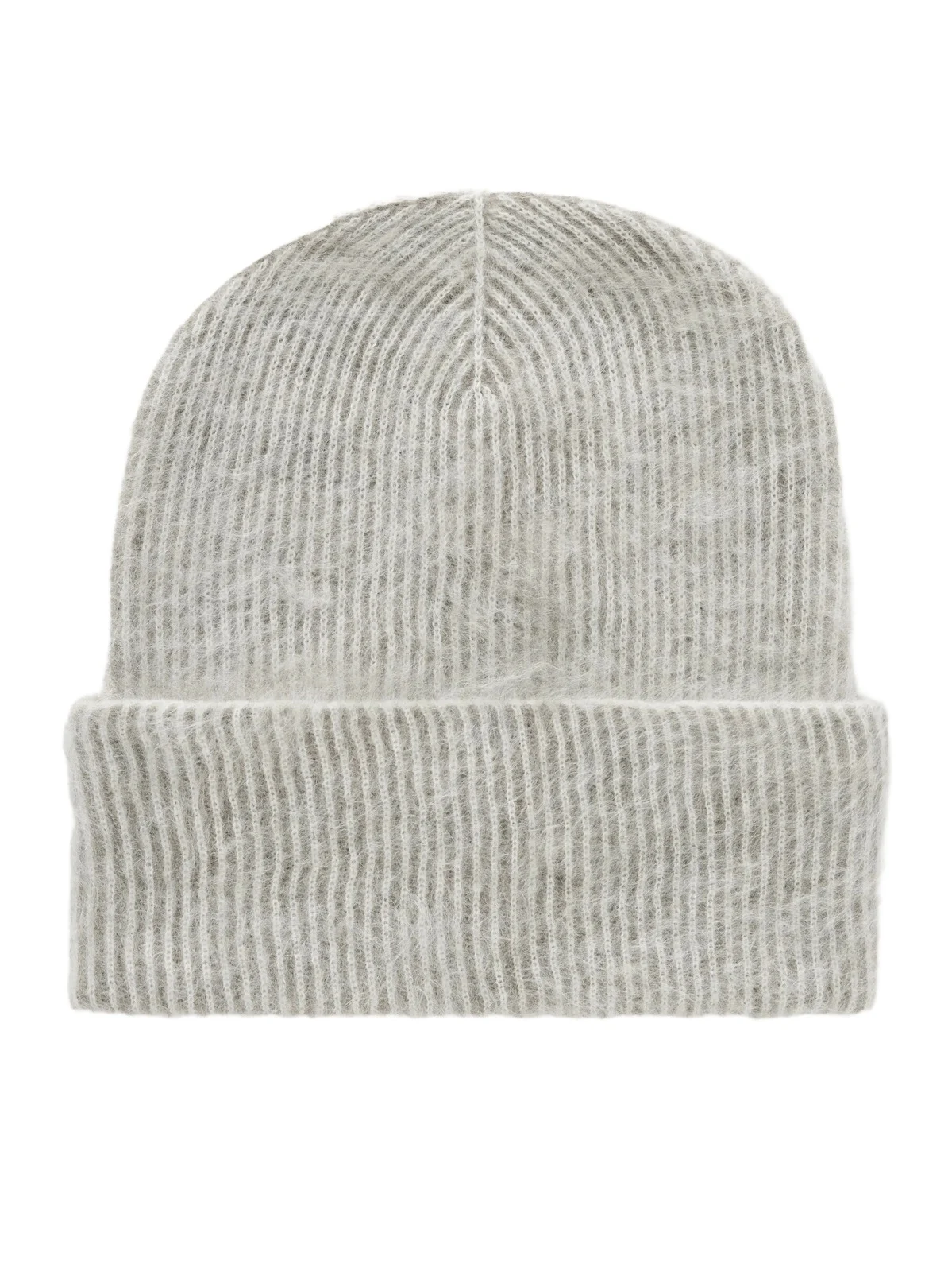 Brushed Ribbed Mohair-blend Beanie