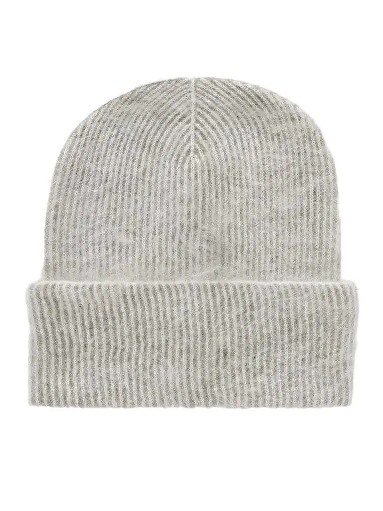 Brushed Ribbed Mohair-blend Beanie Brushed Ribbed Mohair-blend Beanie